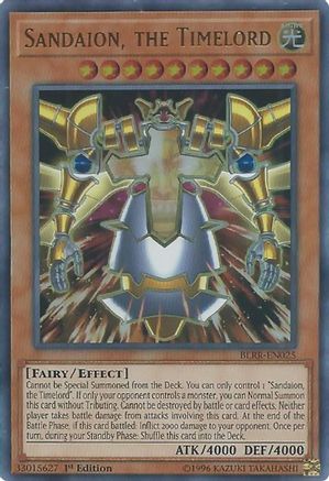 Sandaion, the Timelord (BLRR-EN025) - Battles of Legend: Relentless Revenge 1st Edition - Premium Yugioh Single from Konami - Just $1.94! Shop now at Game Crave Tournament Store