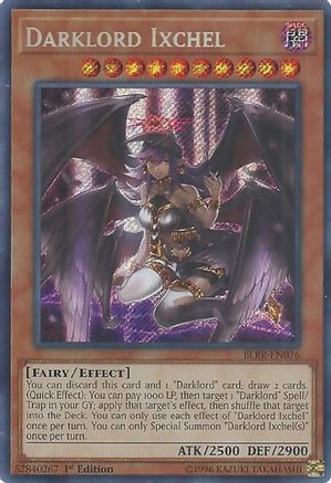 YuGiOh Battles of Legend: Relentless Revenge Secret Rare Darklord Ixchel BLRR-EN076 YuGiOh Battles of Legend: Relentless Revenge Secret Rare Darklord Ixchel BLRR-EN076
