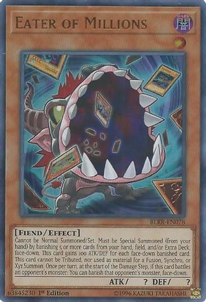 Eater of Millions (BLRR-EN078) - Battles of Legend: Relentless Revenge 1st Edition - Premium Yugioh Single from Konami - Just $0.48! Shop now at Game Crave Tournament Store