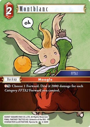 Montblanc (OPUS VI) Foil - Premium Final Fantasy Single from Opus VI - Just $0.72! Shop now at Game Crave Tournament Store