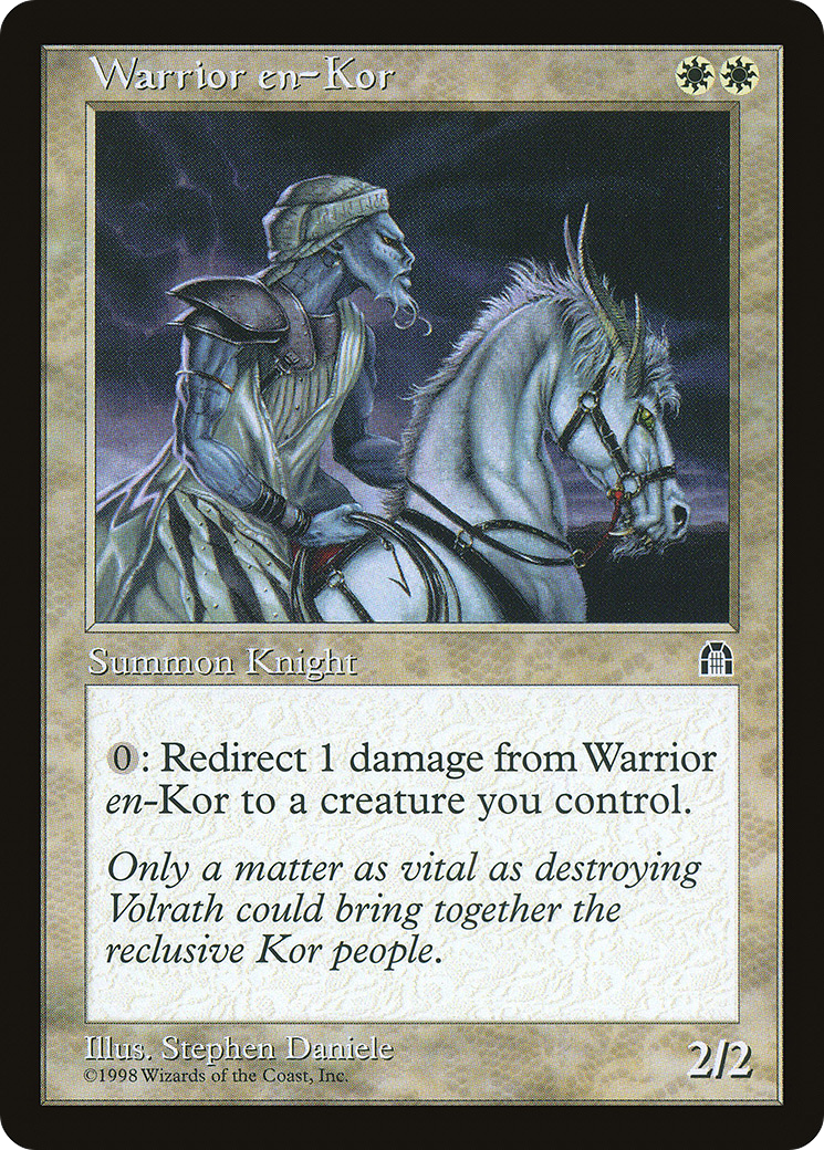 Warrior en-Kor (STH-023) - Stronghold - Premium MTG Single from Wizards of the Coast - Just $0.08! Shop now at Game Crave Tournament Store