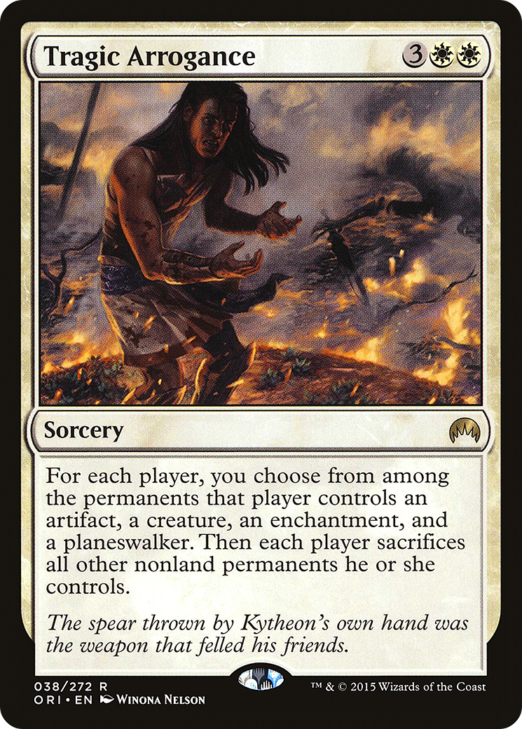 Tragic Arrogance (ORI-038) - Magic Origins Foil - Premium MTG Single from Wizards of the Coast - Just $1! Shop now at Game Crave Tournament Store