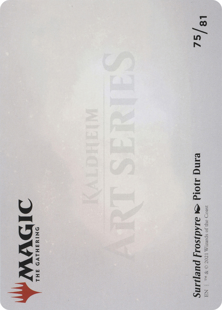 Surtland Frostpyre // Surtland Frostpyre (AKHM-075) - Kaldheim Art Series (Borderless) Foil - Premium MTG Single from Wizards of the Coast - Just $0! Shop now at Game Crave Tournament Store