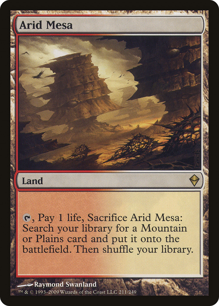Arid Mesa (ZEN-211) - Zendikar Foil - Premium MTG Single from Wizards of the Coast - Just $12.97! Shop now at Game Crave Tournament Store