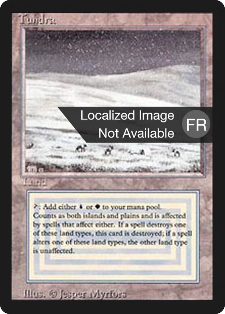 Tundra (FBB-289) - Foreign Black Border - Premium MTG Single from Wizards of the Coast - Just $192! Shop now at Game Crave Tournament Store