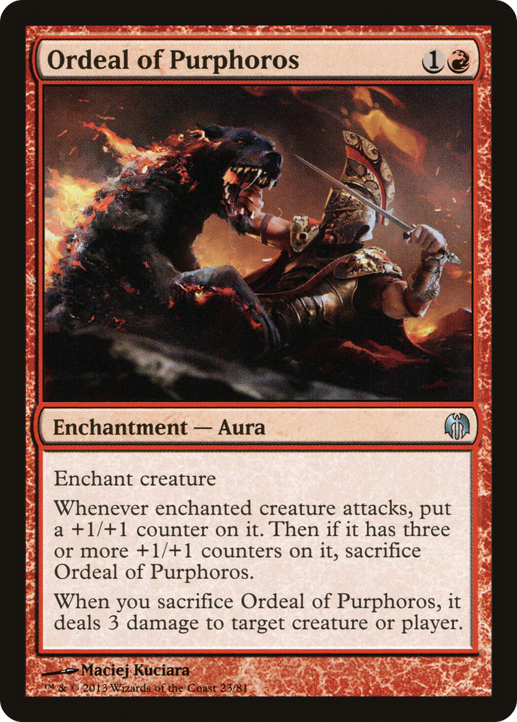 Ordeal of Purphoros (DDL-023) - Duel Decks: Heroes vs. Monsters - Premium MTG Single from Wizards of the Coast - Just $0.08! Shop now at Game Crave Tournament Store