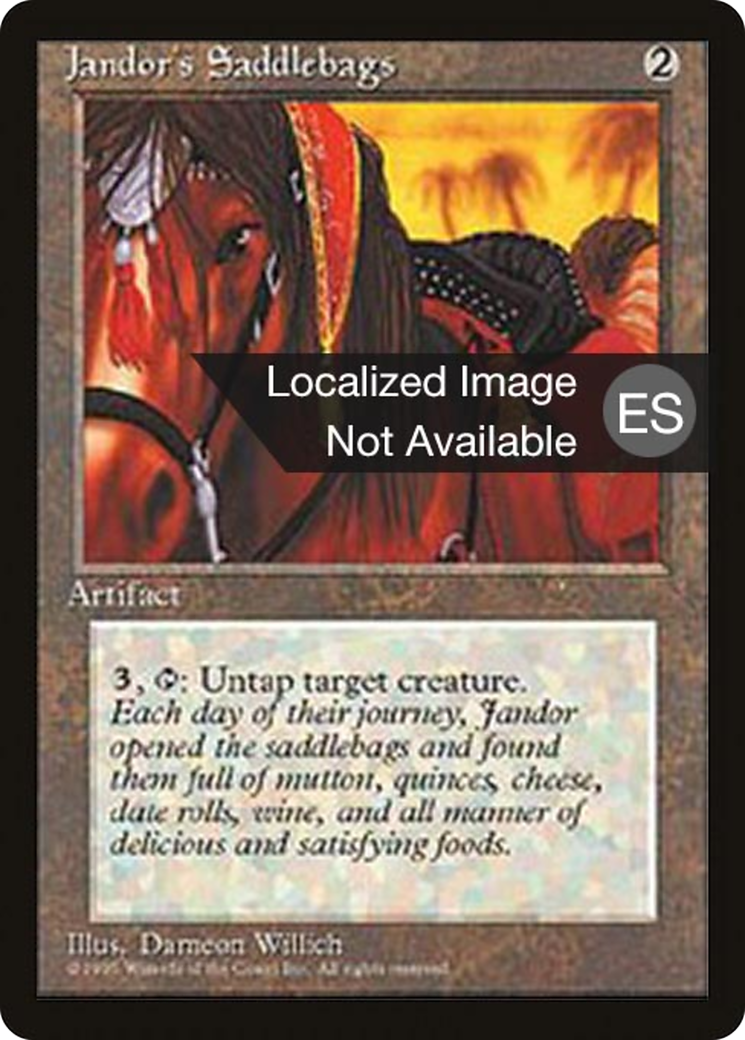 Jandor's Saddlebags (4BB-330) - Fourth Edition Foreign Black Border - Premium MTG Single from Wizards of the Coast - Just $1.12! Shop now at Game Crave Tournament Store