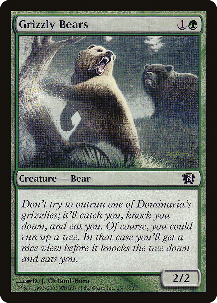 Grizzly Bears (8ED-256★) - Eighth Edition Foil - Premium MTG Single from Wizards of the Coast - Just $3.22! Shop now at Game Crave Tournament Store
