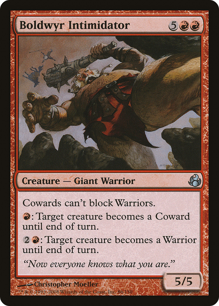 Boldwyr Intimidator (MOR-086) - Morningtide Foil - Premium MTG Single from Wizards of the Coast - Just $0.30! Shop now at Game Crave Tournament Store