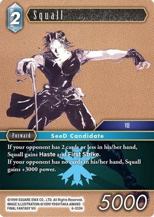 Squall (OPUS VI) - Premium Final Fantasy Single from Opus VI - Just $0.25! Shop now at Game Crave Tournament Store