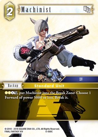 Machinist (OPUS VI) Foil - Premium Final Fantasy Single from Opus VI - Just $0.25! Shop now at Game Crave Tournament Store