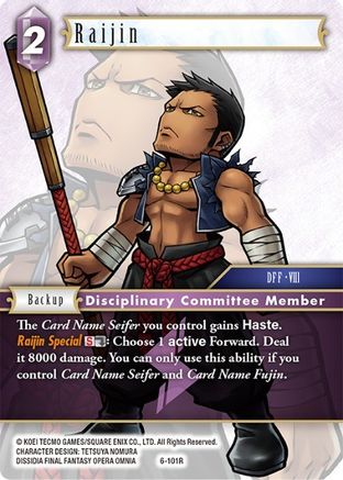 Raijin (OPUS VI) Foil - Premium Final Fantasy Single from Opus VI - Just $0.25! Shop now at Game Crave Tournament Store