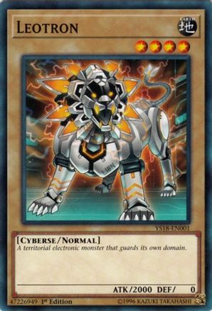 Leotron (YS18-EN001) - Starter Deck: Codebreaker 1st Edition - Premium Yugioh Single from Konami - Just $0.25! Shop now at Game Crave Tournament Store