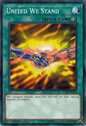 United We Stand (YS18-EN028) - Starter Deck: Codebreaker 1st Edition - Premium Yugioh Single from Konami - Just $0.34! Shop now at Game Crave Tournament Store