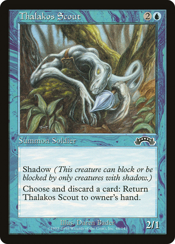 Thalakos Scout (EXO-048) - Exodus - Premium MTG Single from Wizards of the Coast - Just $0.08! Shop now at Game Crave Tournament Store