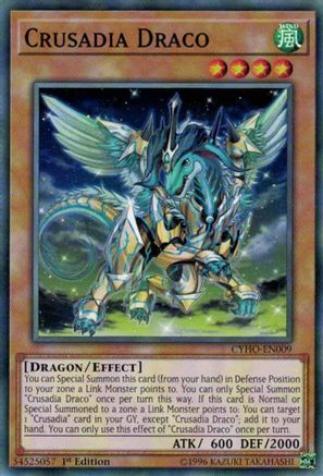 Crusadia Draco (CYHO-EN009) - Cybernetic Horizon Unlimited - Premium Yugioh Single from Konami - Just $0.25! Shop now at Game Crave Tournament Store