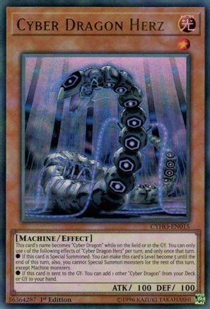 Cyber Dragon Herz (CYHO-EN015) - Cybernetic Horizon 1st Edition - Premium Yugioh Single from Konami - Just $2.90! Shop now at Game Crave Tournament Store