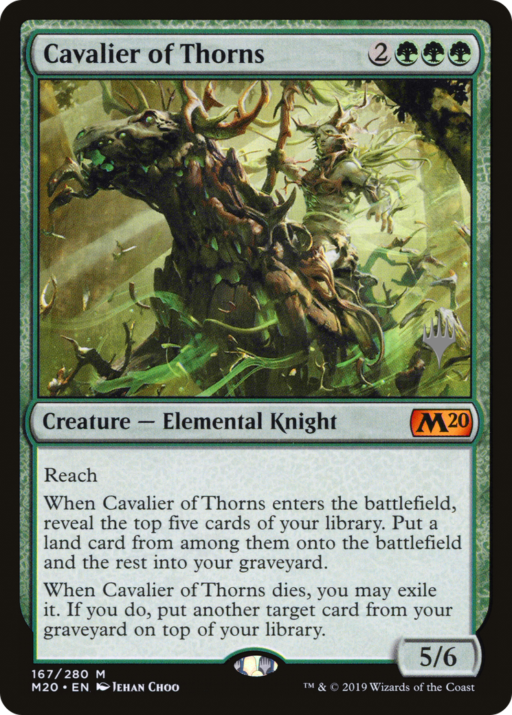 Cavalier of Thorns (PM20-167P) - Core Set 2020 Promos - Premium MTG Single from Wizards of the Coast - Just $0.92! Shop now at Game Crave Tournament Store