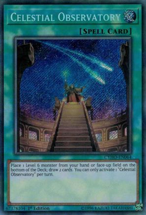 Celestial Observatory (CYHO-EN064) - Cybernetic Horizon Unlimited - Premium Yugioh Single from Konami - Just $0.50! Shop now at Game Crave Tournament Store