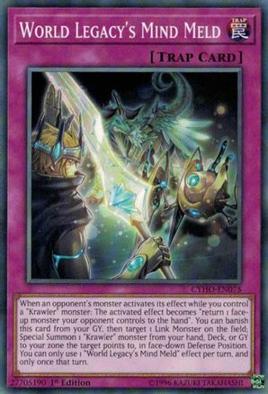 World Legacy's Mind Meld (CYHO-EN075) - Cybernetic Horizon Unlimited - Premium Yugioh Single from Konami - Just $0.25! Shop now at Game Crave Tournament Store