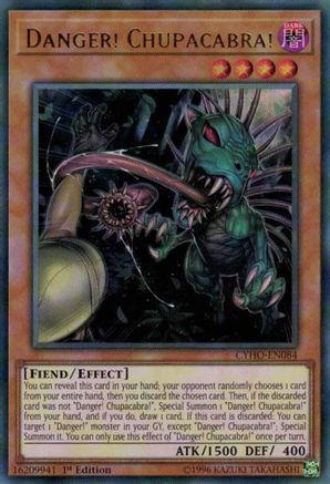 Danger! Chupacabra! (CYHO-EN084) - Cybernetic Horizon 1st Edition - Premium Yugioh Single from Konami - Just $1.20! Shop now at Game Crave Tournament Store