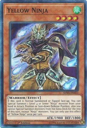 Yellow Ninja (SHVA-EN012) - Shadows in Valhalla 1st Edition - Premium Yugioh Single from Konami - Just $0.45! Shop now at Game Crave Tournament Store