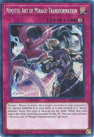 Ninjitsu Art of Mirage-Transformation (SHVA-EN015) - Shadows in Valhalla 1st Edition - Premium Yugioh Single from Konami - Just $0.30! Shop now at Game Crave Tournament Store
