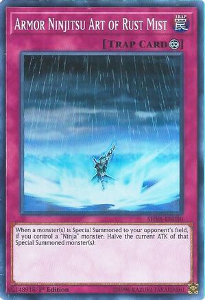 Armor Ninjitsu Art of Rust Mist (SHVA-EN030) - Shadows in Valhalla 1st Edition - Premium Yugioh Single from Konami - Just $0.25! Shop now at Game Crave Tournament Store