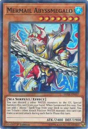 Mermail Abyssmegalo (SHVA-EN037) - Shadows in Valhalla 1st Edition - Premium Yugioh Single from Konami - Just $0.09! Shop now at Game Crave Tournament Store