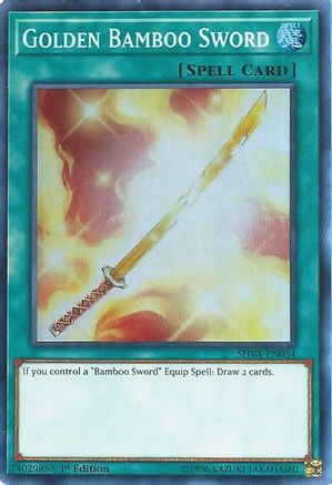 Golden Bamboo Sword (SHVA-EN054) - Shadows in Valhalla 1st Edition - Premium Yugioh Single from Konami - Just $0.17! Shop now at Game Crave Tournament Store