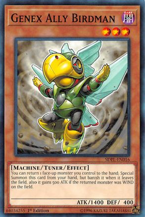 Genex Ally Birdman (SDPL-EN016) - Structure Deck: Powercode Link 1st Edition - Premium Yugioh Single from Konami - Just $0.25! Shop now at Game Crave Tournament Store