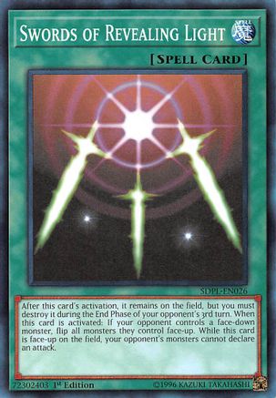 Swords of Revealing Light (SDPL-EN026) - Structure Deck: Powercode Link 1st Edition - Premium Yugioh Single from Konami - Just $0.25! Shop now at Game Crave Tournament Store