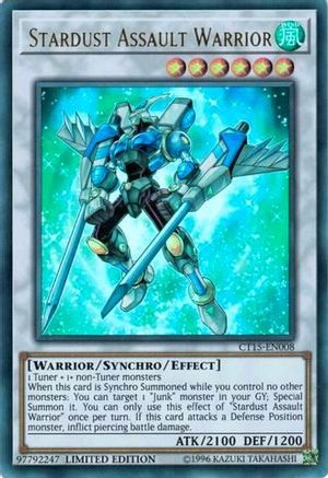 Stardust Assault Warrior (CT15-EN008) - 2018 Mega-Tins Limited - Premium Yugioh Single from Konami - Just $0.23! Shop now at Game Crave Tournament Store