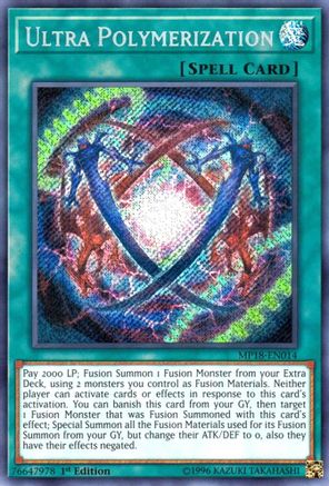 Ultra Polymerization (MP18-EN014) - 2018 Mega-Tins Mega Pack 1st Edition - Premium Yugioh Single from Konami - Just $0.56! Shop now at Game Crave Tournament Store