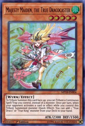 Majesty Maiden, the True Dracocaster (MP18-EN004) - 2018 Mega-Tins Mega Pack 1st Edition - Premium Yugioh Single from Konami - Just $0.27! Shop now at Game Crave Tournament Store