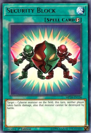 Security Block (MP18-EN136) - 2018 Mega-Tins Mega Pack 1st Edition - Premium Yugioh Single from Konami - Just $0.25! Shop now at Game Crave Tournament Store