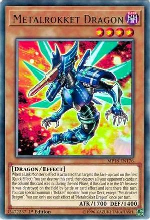 Metalrokket Dragon (MP18-EN176) - 2018 Mega-Tins Mega Pack 1st Edition - Premium Yugioh Single from Konami - Just $0.25! Shop now at Game Crave Tournament Store
