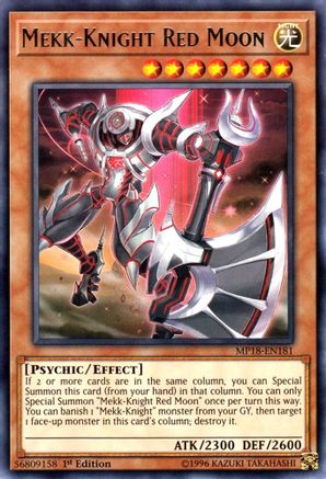 Mekk-Knight Red Moon (MP18-EN181) - 2018 Mega-Tins Mega Pack 1st Edition - Premium Yugioh Single from Konami - Just $0.26! Shop now at Game Crave Tournament Store