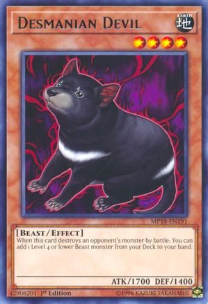 Desmanian Devil (MP18-EN191) - 2018 Mega-Tins Mega Pack 1st Edition - Premium Yugioh Single from Konami - Just $0.25! Shop now at Game Crave Tournament Store