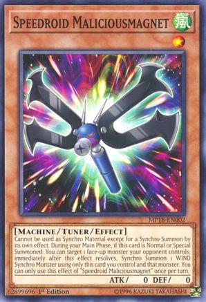 Speedroid Maliciousmagnet (MP18-EN002) - 2018 Mega-Tins Mega Pack 1st Edition - Premium Yugioh Single from Konami - Just $0.26! Shop now at Game Crave Tournament Store