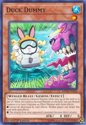 Duck Dummy (MP18-EN122) - 2018 Mega-Tins Mega Pack 1st Edition - Premium Yugioh Single from Konami - Just $0.25! Shop now at Game Crave Tournament Store
