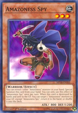 Amazoness Spy (MP18-EN165) - 2018 Mega-Tins Mega Pack 1st Edition - Premium Yugioh Single from Konami - Just $0.29! Shop now at Game Crave Tournament Store