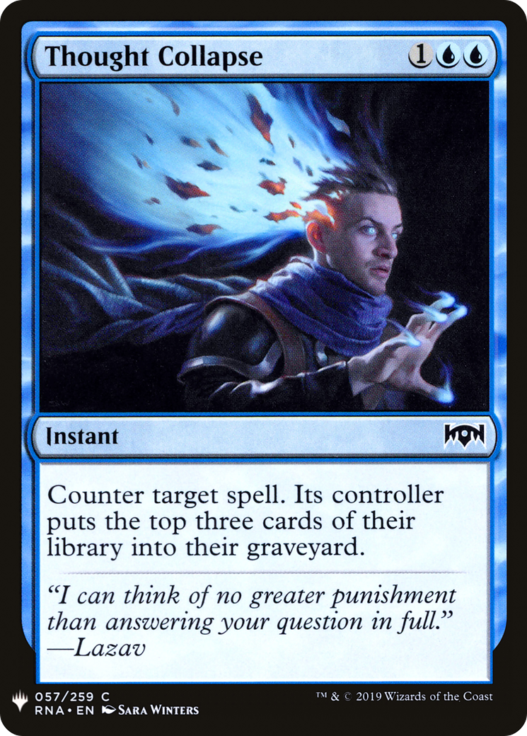 Thought Collapse (MB1-521) - Mystery Booster - Premium MTG Single from Wizards of the Coast - Just $0.08! Shop now at Game Crave Tournament Store