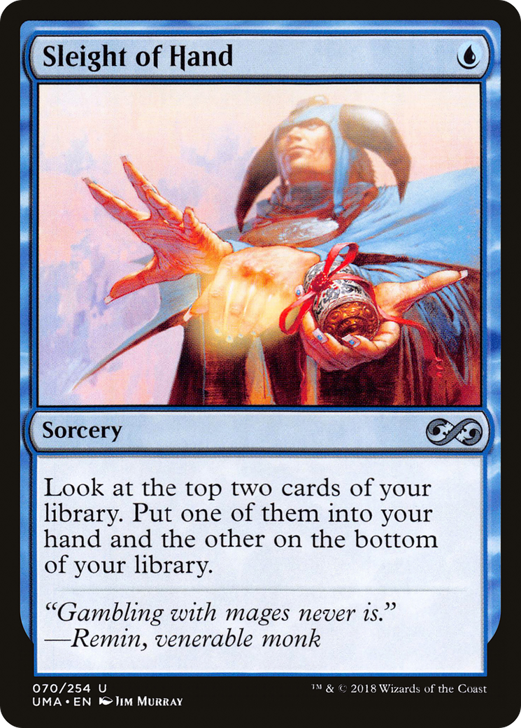 Sleight of Hand (UMA-070) - Ultimate Masters - Premium MTG Single from Wizards of the Coast - Just $0.09! Shop now at Game Crave Tournament Store