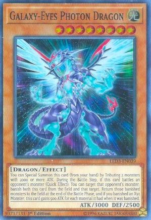 Galaxy-Eyes Photon Dragon (LED3-EN039) - Legendary Duelists: White Dragon Abyss 1st Edition - Premium Yugioh Single from Konami - Just $1.59! Shop now at Game Crave Tournament Store