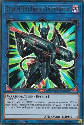 Xtra HERO Dread Decimator (LEHD-ENA00) - Legendary Hero Decks 1st Edition - Premium Yugioh Single from Konami - Just $0.54! Shop now at Game Crave Tournament Store