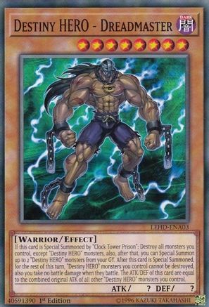 Destiny HERO - Dreadmaster (LEHD-ENA03) - Legendary Hero Decks 1st Edition - Premium Yugioh Single from Konami - Just $0.25! Shop now at Game Crave Tournament Store