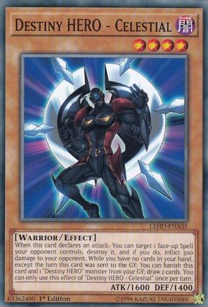 Destiny HERO - Celestial (LEHD-ENA05) - Legendary Hero Decks 1st Edition - Premium Yugioh Single from Konami - Just $0.26! Shop now at Game Crave Tournament Store