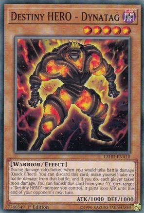 Destiny HERO - Dynatag (LEHD-ENA10) - Legendary Hero Decks 1st Edition - Premium Yugioh Single from Konami - Just $0.25! Shop now at Game Crave Tournament Store