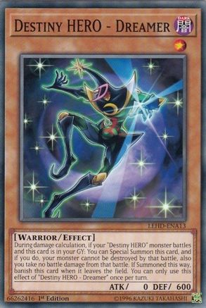 Destiny HERO - Dreamer (LEHD-ENA13) - Legendary Hero Decks 1st Edition - Premium Yugioh Single from Konami - Just $0.25! Shop now at Game Crave Tournament Store